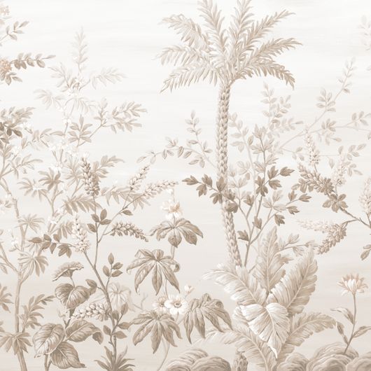 Настенное панно "Southern Scenery" арт.ETD1 002, коллекция Etude с изображением тропических растений и цветов, заказать онлайн